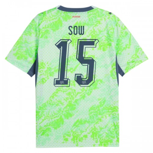 Fußball Trikot Schweiz Djibril Sow 15 Auswärts WM 2026 Fußball Trikot Schweiz Djibril Sow 15 Auswärts WM 2026