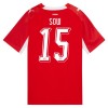 Fußball Trikot Schweiz Djibril Sow 15 Heim WM 2026 Fußball Trikot Schweiz Djibril Sow 15 Heim WM 2026