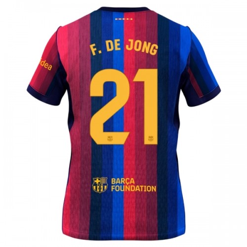 Fußball Trikot FC Barcelona F. De Jong 21 Heim 2026-27 Fußball Trikot FC Barcelona F. De Jong 21 Heim 2026-27