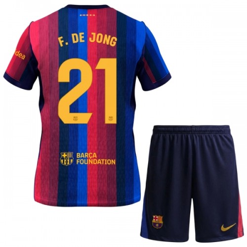 Fußball Trikot FC Barcelona F. De Jong 21 Heim 2026-27 - Kinder Fußball Trikot FC Barcelona F. De Jong 21 Heim 2026-27 - Kinder