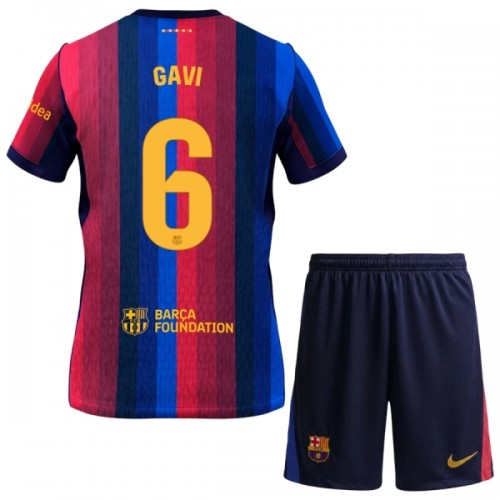Fußball Trikot FC Barcelona Gavi 6 Heim 2026-27 - Kinder Fußball Trikot FC Barcelona Gavi 6 Heim 2026-27 - Kinder