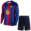 Fußball Trikot FC Barcelona Heim Langärmlig 2026-27 - Kinder