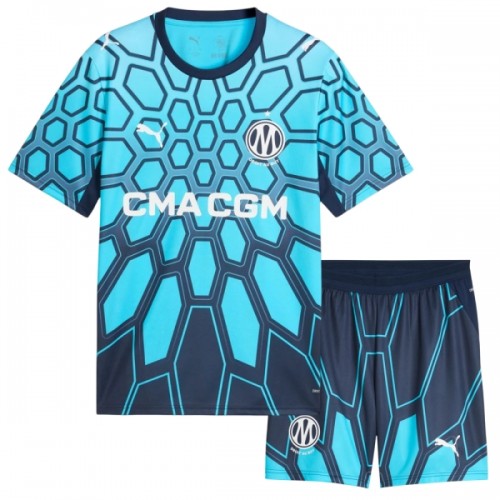 Fußball Trikot Olympique Marseille Auswärts 2026-27 Blaue - Kinder Fußball Trikot Olympique Marseille Auswärts 2026-27 Blaue - Kinder