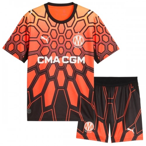 Fußball Trikot Olympique Marseille Orange Version Heim 2026-27 - Kinder Fußball Trikot Olympique Marseille Orange Version Heim 2026-27 - Kinder