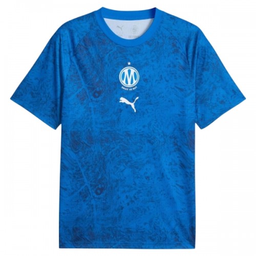 Fußball Trikot Olympique Marseille Pre-Match 2026-27 Blaue Fußball Trikot Olympique Marseille Pre-Match 2026-27 Blaue