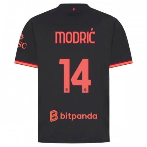 Fußball Trikot AC Mailand Modrić 14 Ausweich 2026-27 Fußball Trikot AC Mailand Modrić 14 Ausweich 2026-27