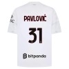 Fußball Trikot AC Mailand Pavlovic 31 Auswärts 2026-27 Fußball Trikot AC Mailand Pavlovic 31 Auswärts 2026-27