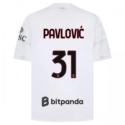 Fußball Trikot AC Mailand Pavlovic 31 Auswärts 2026-27 Fußball Trikot AC Mailand Pavlovic 31 Auswärts 2026-27