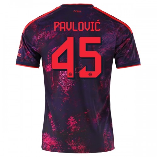 Fußball Trikot FC Bayern München Pavlovic 45 Ausweich 2026-27 Fußball Trikot FC Bayern München Pavlovic 45 Ausweich 2026-27