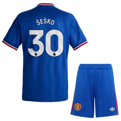 Fußball Trikot Manchester United Sesko 30 Auswärts 2026-27 - Kinder Fußball Trikot Manchester United Sesko 30 Auswärts 2026-27 - Kinder
