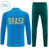 Brasilien Training Sweatshirts Quarter-zip 2026-27 Blaue - Kinder