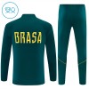 Brasilien Training Sweatshirts Quarter-zip 2026-27 Grüne - Kinder