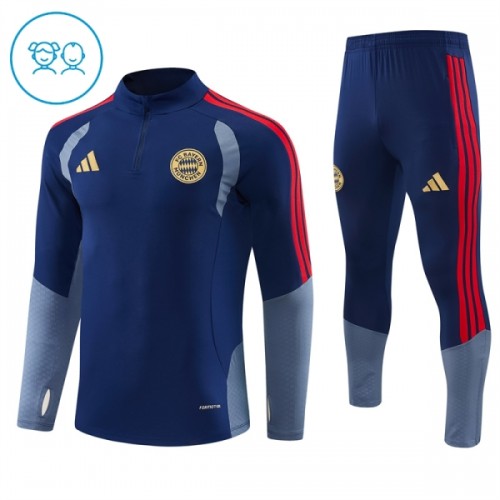 FC Bayern München Training Sweatshirts Quarter-zip 2026-27 Blaue - Kinder FC Bayern München Training Sweatshirts Quarter-zip 2026-27 Blaue - Kinder