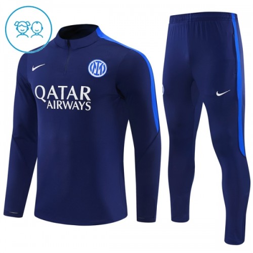 Inter Mailand Training Sweatshirts Quarter-zip 2026-27 Blaue - Kinder Inter Mailand Training Sweatshirts Quarter-zip 2026-27 Blaue - Kinder