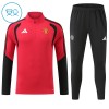 Manchester United Training Sweatshirts Quarter-zip 2026-27 Rote - Kinder Manchester United Training Sweatshirts Quarter-zip 2026-27 Rote - Kinder