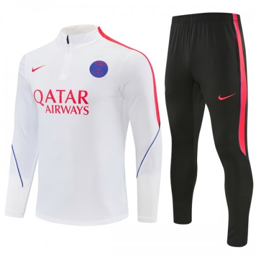 Paris Saint-Germain Training Sweatshirts Quarter-zip 2026-27 Weiße Paris Saint-Germain Training Sweatshirts Quarter-zip 2026-27 Weiße