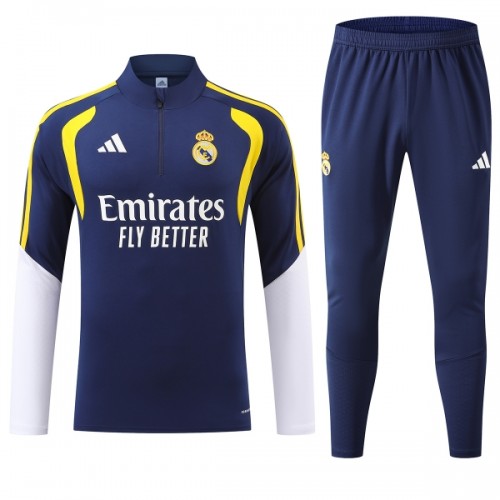 Real Madrid Training Sweatshirts Quarter-zip 2026-27 Blaue Real Madrid Training Sweatshirts Quarter-zip 2026-27 Blaue
