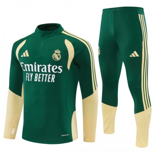 Real Madrid Training Sweatshirts Quarter-zip 2026-27 Grüne Real Madrid Training Sweatshirts Quarter-zip 2026-27 Grüne