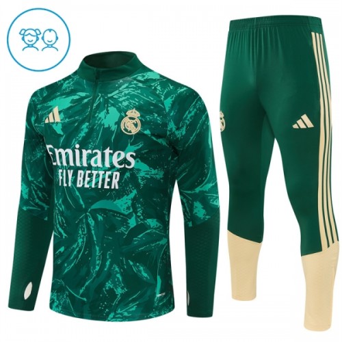 Real Madrid Training Sweatshirts Quarter-zip 2026-27 Grüne - Kinder Real Madrid Training Sweatshirts Quarter-zip 2026-27 Grüne - Kinder