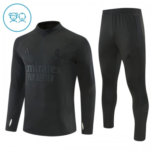 Real Madrid Training Sweatshirts Quarter-zip 2026-27 Schwarze - Kinder Real Madrid Training Sweatshirts Quarter-zip 2026-27 Schwarze - Kinder