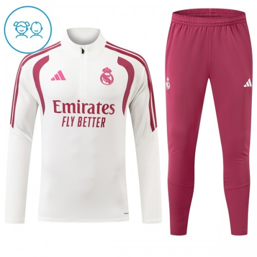 Real Madrid Training Sweatshirts Quarter-zip 2026-27 Weiße - Kinder Real Madrid Training Sweatshirts Quarter-zip 2026-27 Weiße - Kinder