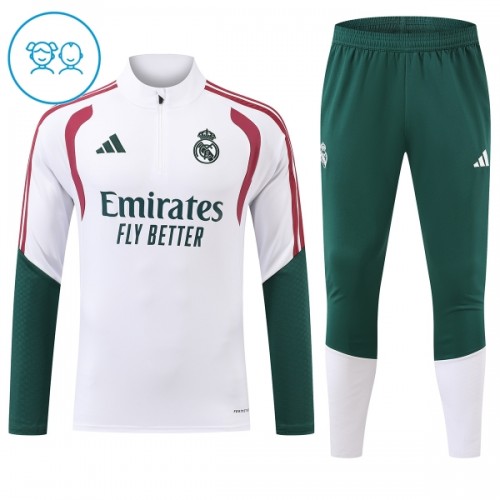 Real Madrid Training Sweatshirts Quarter-zip 2026-27 Weiße - Kinder Real Madrid Training Sweatshirts Quarter-zip 2026-27 Weiße - Kinder