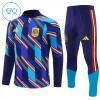 Spanien Training Sweatshirts Quarter-zip 2026-27 Blaue - Kinder Spanien Training Sweatshirts Quarter-zip 2026-27 Blaue - Kinder