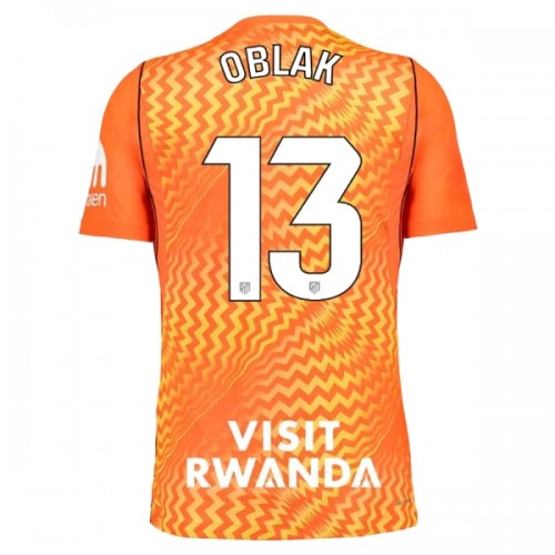 Fußball Trikot Atlético Madrid Oblak 13 Orange Version Torwart 2026-27 Fußball Trikot Atlético Madrid Oblak 13 Orange Version Torwart 2026-27