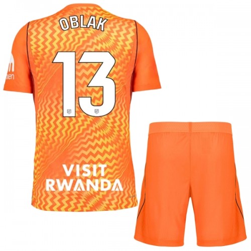 Fußball Trikot Atlético Madrid Oblak 13 Orange Version Torwart 2026-27 - Kinder Fußball Trikot Atlético Madrid Oblak 13 Orange Version Torwart 2026-27 - Kinder