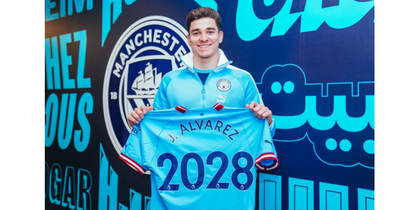 Alvarez verlängert den Vertrag bei Manchester City bis 2028
